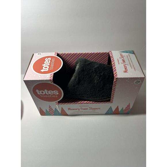Totes Toasties Memory Foam Slippers Women’s Gray Size 8-9 - Picture 3 of 4